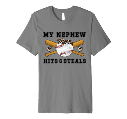 My Nephew Baseball Aunt Baseball Player T-Shirt - Unique Graphic Unisex - T-Shirt, Sweatshirt, Hoodie
