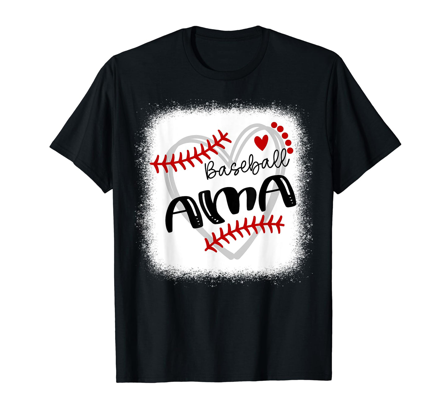 Personalized Baseball Heart Ama T-Shirt - Fun Novelty Design Men Women - T-Shirt, Sweatshirt, Hoodie