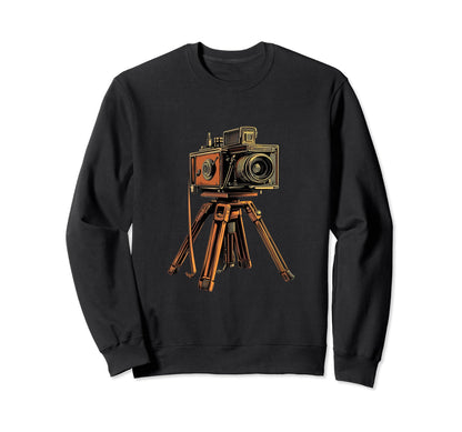 Photography Camera Tripod Sweatshirt - Fun Novelty Design Men Women - T-Shirt, Sweatshirt, Hoodie