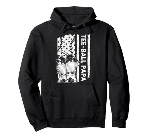 Ball Papa American Us Flag Patriotic Hoodie - Unique Graphic for Adults - T-Shirt, Sweatshirt, Hoodie