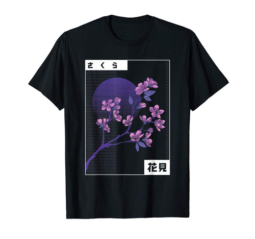Cherry Blossom Japan Aesthetic T-Shirt - Casual Everyday Wear Men Women - T-Shirt, Sweatshirt, Hoodie