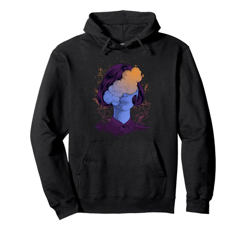 Smoke Stars Aesthetic Edgy Streetwear Hoodie - Fun Novelty Design Men Women - T-Shirt, Sweatshirt, Hoodie