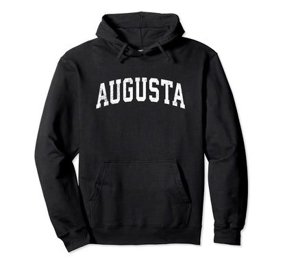 Augusta Georgia Ga Varsity Sports Text Hoodie - Unique Graphic for Adults - T-Shirt, Sweatshirt, Hoodie