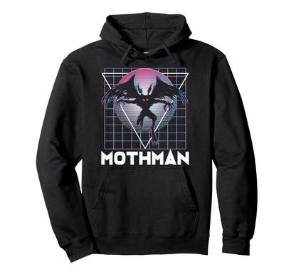 Vaporwave Aesthetic Mothman Cryptozoology Hoodie - Graphic Print Men Women - T-Shirt, Sweatshirt, Hoodie
