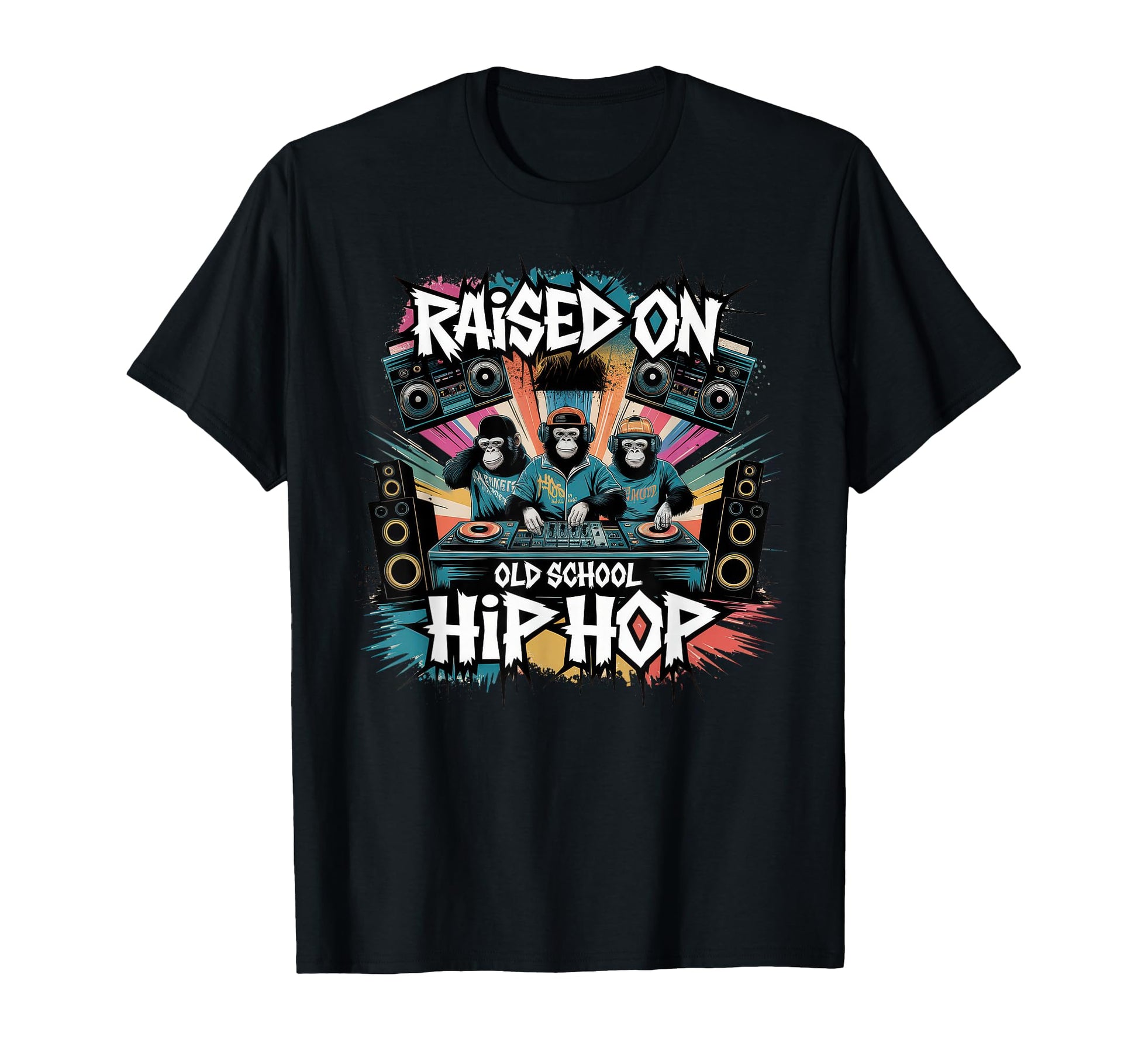 Raised Old School Graffiti Rap Hip T-Shirt - Streetwear Style Men Women - T-Shirt, Sweatshirt, Hoodie