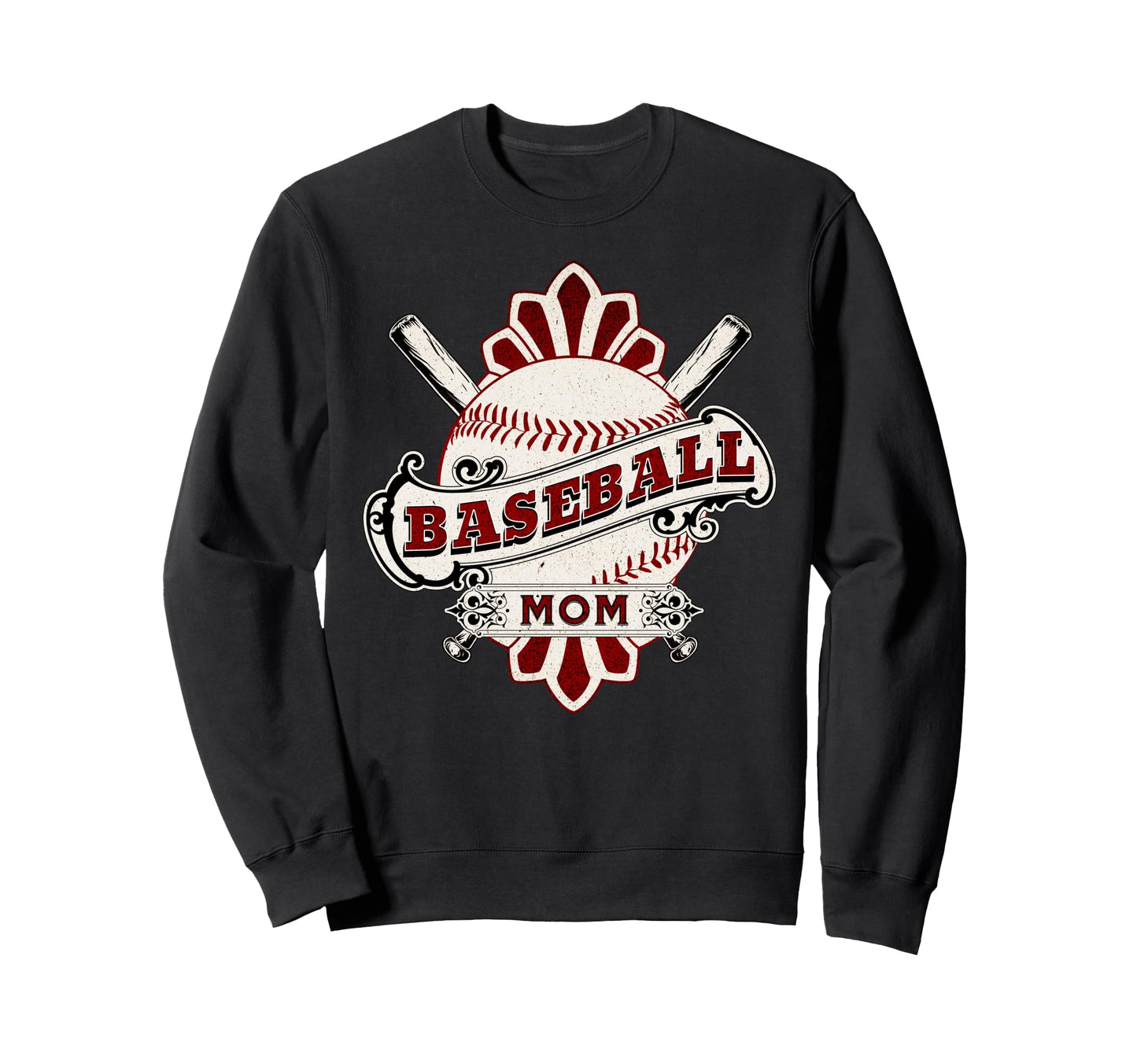 Baseball Mom Club Sports Team Support Sweatshirt - Trendy Graphic Unisex - T-Shirt, Sweatshirt, Hoodie
