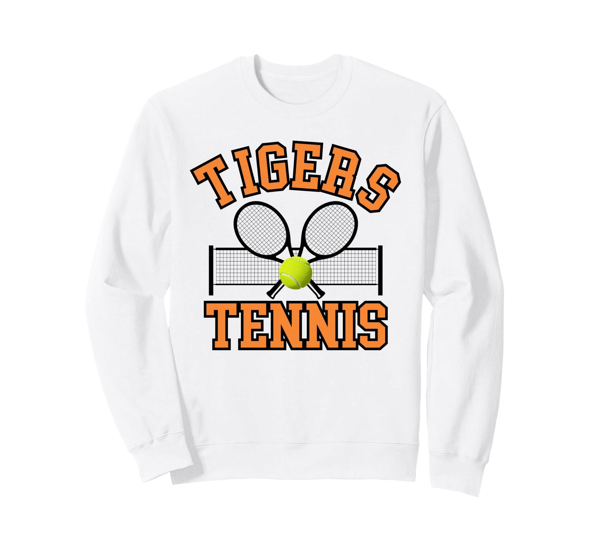 Tigers Tennis Mom Game Day Sports Sweatshirt - Casual Everyday Wear Unisex - T-Shirt, Sweatshirt, Hoodie