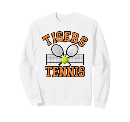Tigers Tennis Mom Game Day Sports Sweatshirt - Casual Everyday Wear Unisex - T-Shirt, Sweatshirt, Hoodie