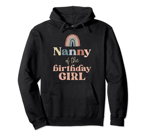 Nanny Birthday Boho Rainbow Party Hoodie - Streetwear Style for Adults - T-Shirt, Sweatshirt, Hoodie