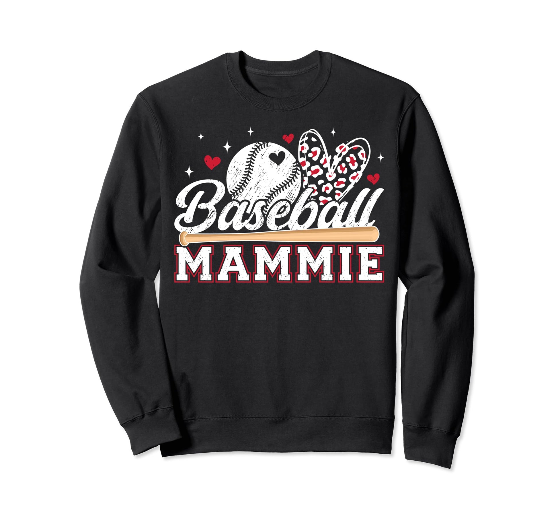 Baseball Mammie Grandma Mammie Baseball Sweatshirt - Trendy Graphic Unisex - T-Shirt, Sweatshirt, Hoodie