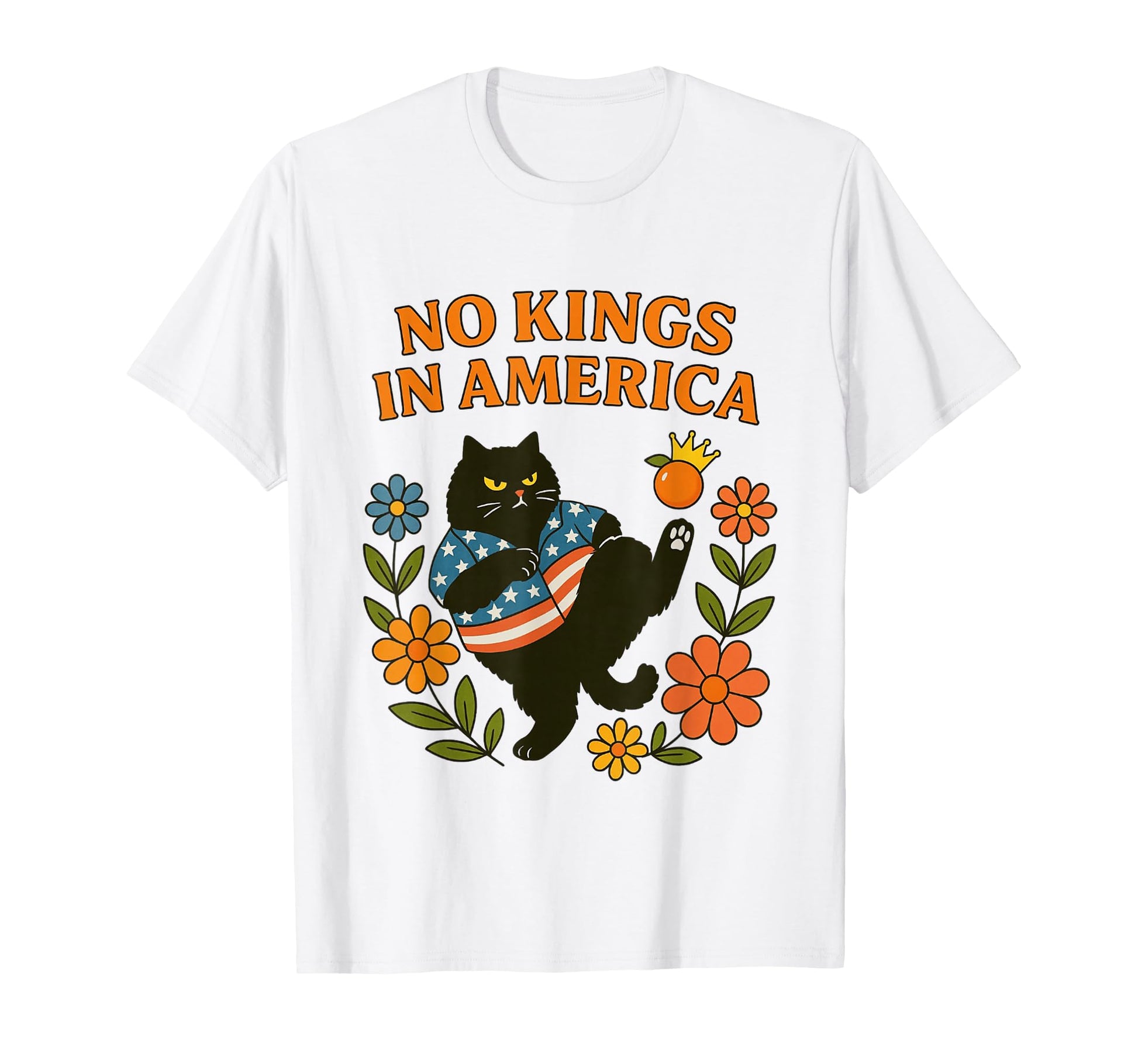 No Kings America We People Boho Floral T-Shirt - Novelty Apparel Men Women - T-Shirt, Sweatshirt, Hoodie