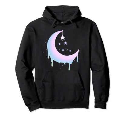 Pastel Moon Goth Vaporwave Hoodie - Fun Novelty Design Unisex - T-Shirt, Sweatshirt, Hoodie
