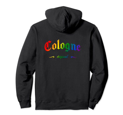 Cologne Cologne Lgbtqai Rainbow Back Hoodie - Streetwear Style Unisex - T-Shirt, Sweatshirt, Hoodie