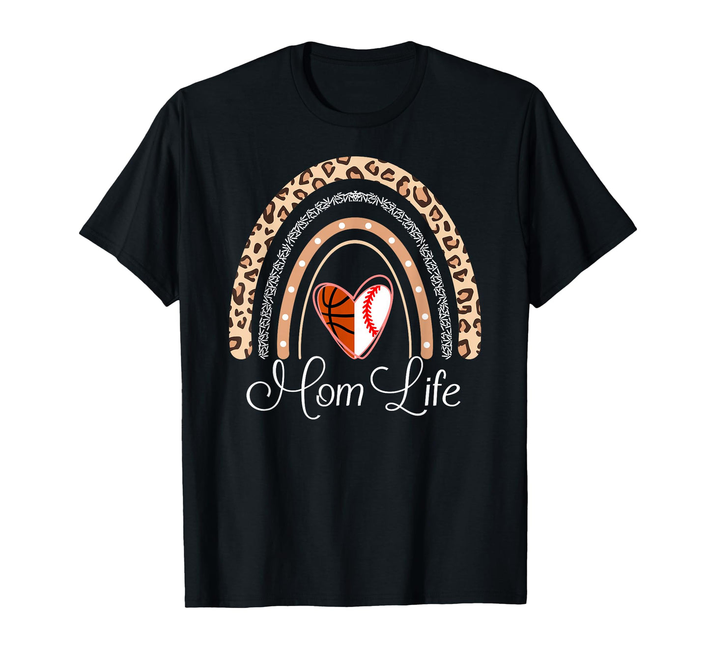 Mom Life Boho Rainbow Funny Baseball T-Shirt - Trendy Graphic Men Women - T-Shirt, Sweatshirt, Hoodie