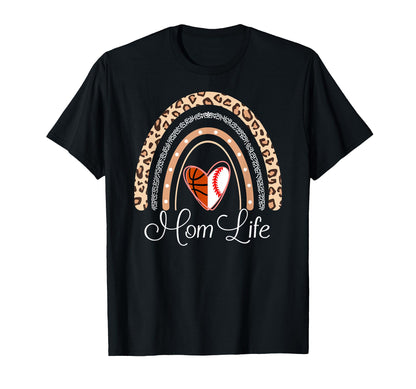 Mom Life Boho Rainbow Funny Baseball T-Shirt - Trendy Graphic Men Women - T-Shirt, Sweatshirt, Hoodie
