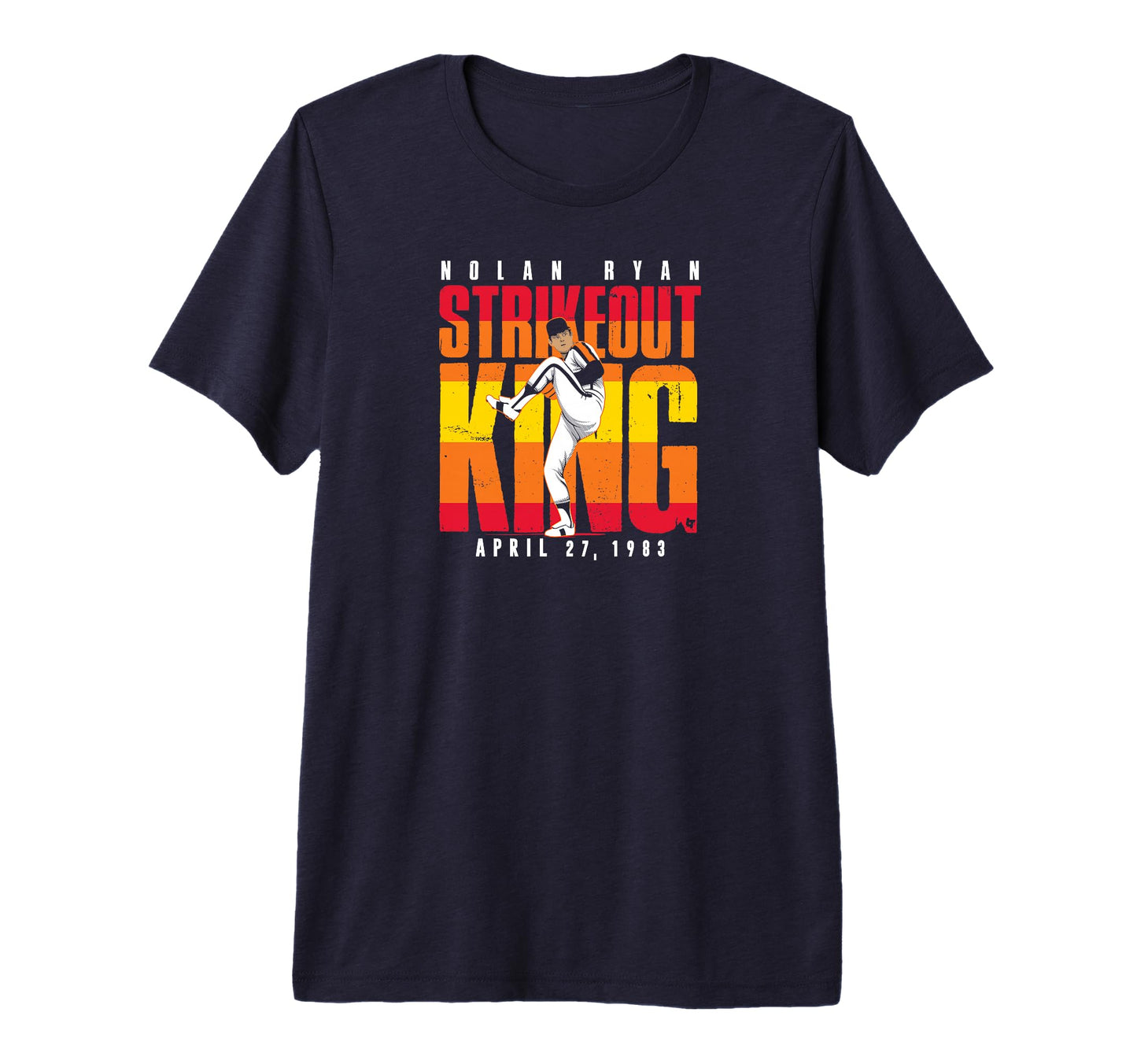 Nolan Ryan Strikeout King Houston T-Shirt - Graphic Print for Adults - T-Shirt, Sweatshirt, Hoodie