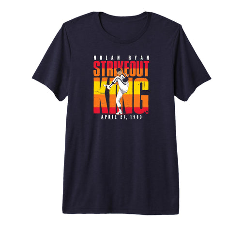 Nolan Ryan Strikeout King Houston T-Shirt - Graphic Print for Adults - T-Shirt, Sweatshirt, Hoodie