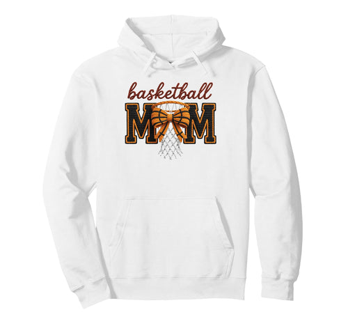 Basketball Mom Biggest Fan Game Day Hoodie - Minimalist Print Men Women - T-Shirt, Sweatshirt, Hoodie