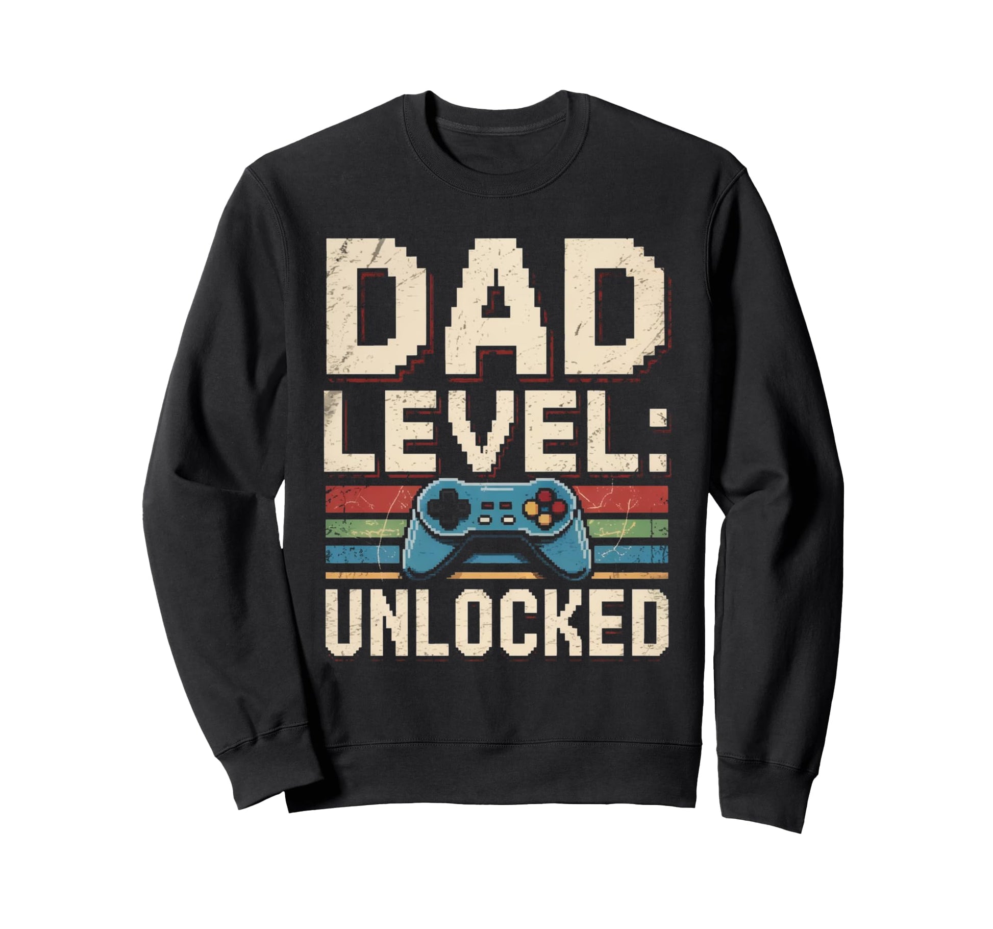 Dad Level Unlocked Gamer Fathers Sweatshirt - Unique Graphic for Adults - T-Shirt, Sweatshirt, Hoodie