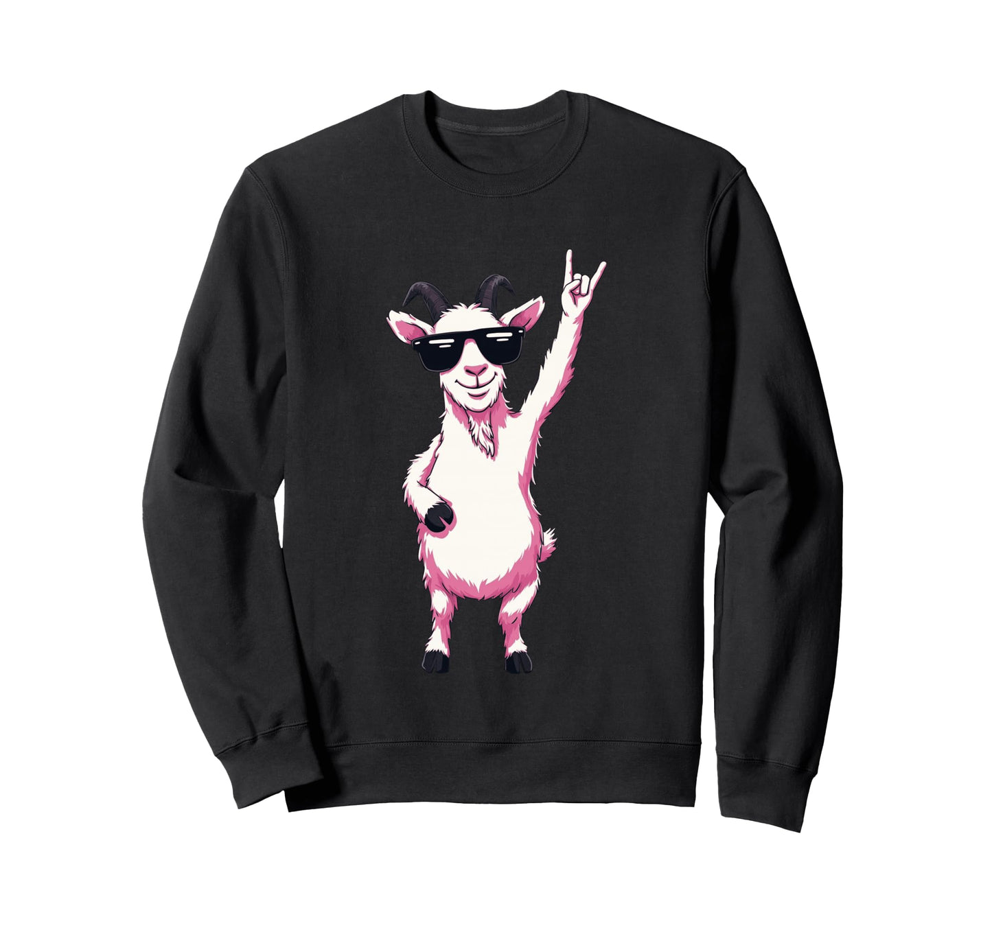 Goat Rock Hand Sign Sunglasses Sweatshirt - Casual Everyday Wear Unisex - T-Shirt, Sweatshirt, Hoodie