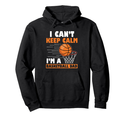 Fathers Day Basketball Dad Game Day Hoodie - Minimalist Print Men Women - T-Shirt, Sweatshirt, Hoodie