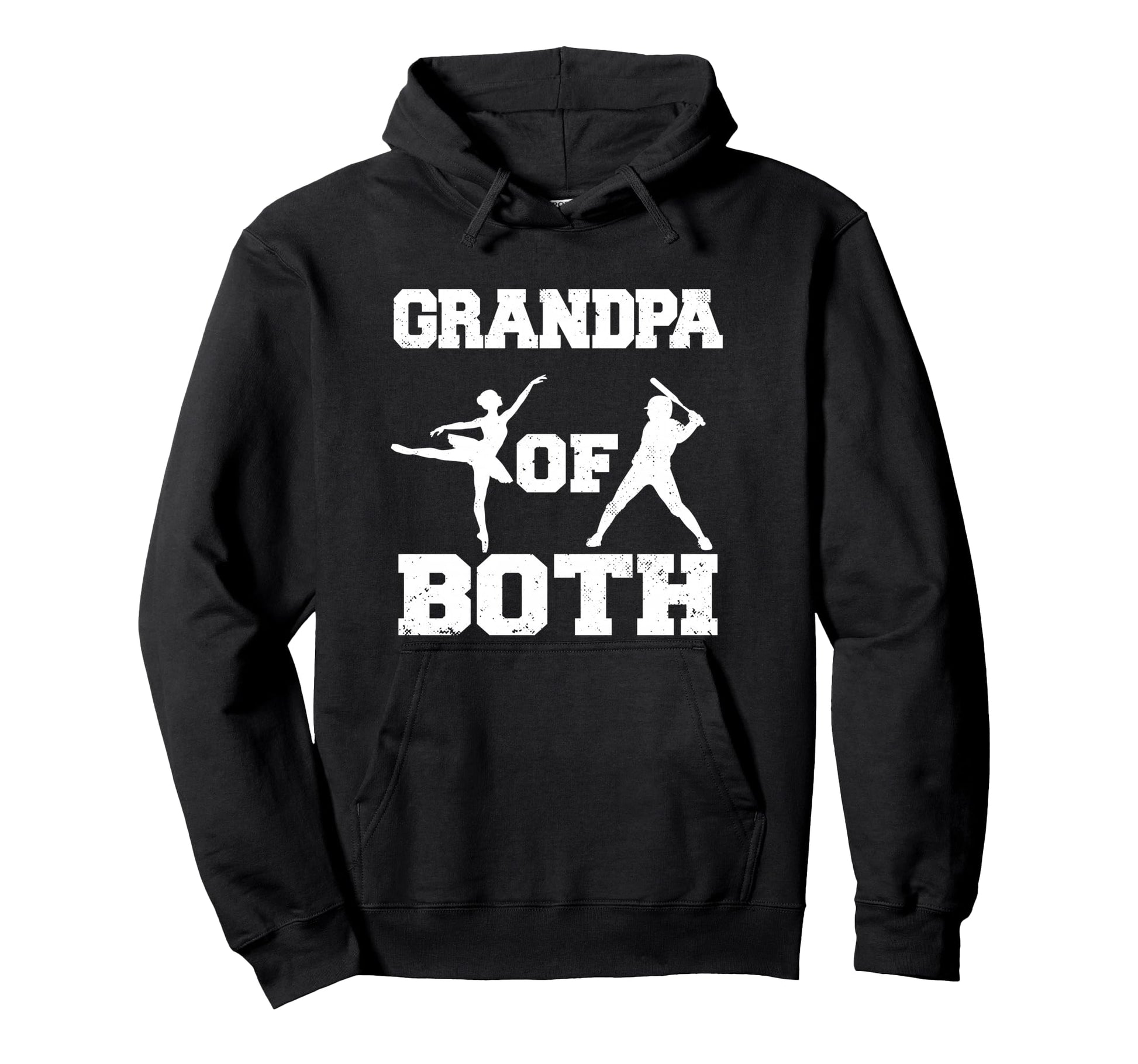 Grandpa Both Ballet Baseball Funny Dance Hoodie - Unique Graphic Men Women - T-Shirt, Sweatshirt, Hoodie