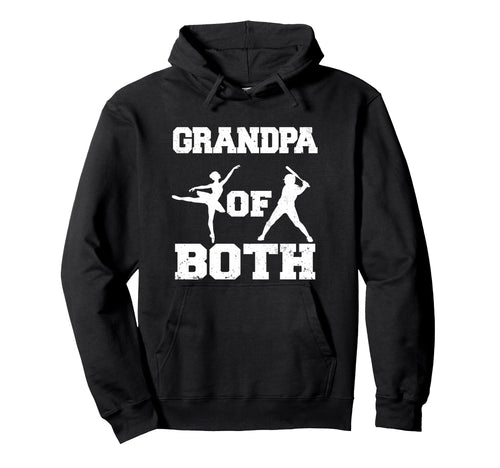 Grandpa Both Ballet Baseball Funny Dance Hoodie - Unique Graphic Men Women - T-Shirt, Sweatshirt, Hoodie
