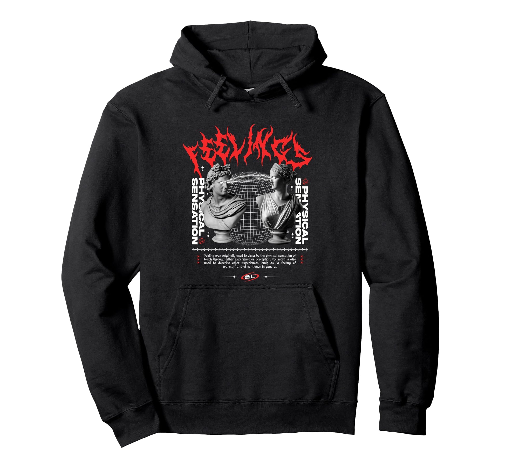 Feelings Aesthetic Edgy Streetwear Hoodie - Trendy Graphic Men Women - T-Shirt, Sweatshirt, Hoodie