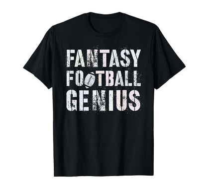 Drafting Fantasy Football Genius Genius T-Shirt - Trendy Graphic Unisex - T-Shirt, Sweatshirt, Hoodie