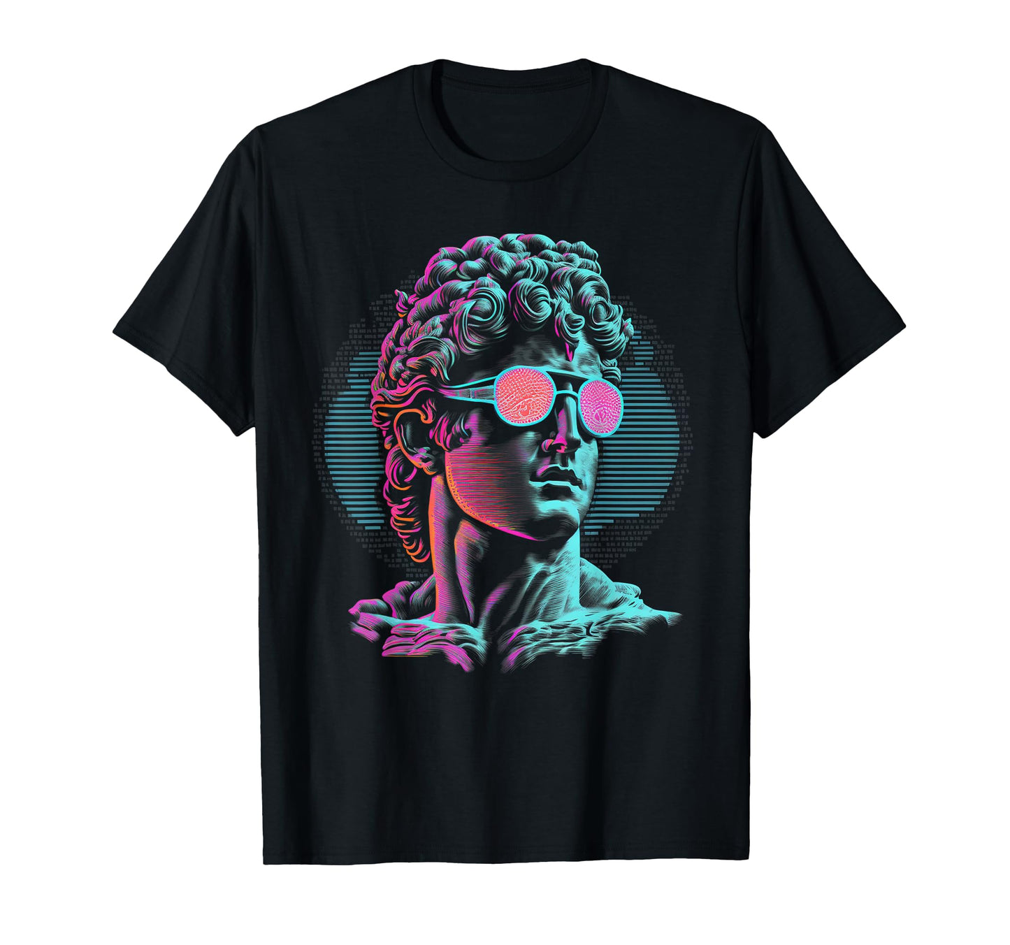 Greek Statue Vaporwave Retrowave T-Shirt - Casual Everyday Wear for Adults - T-Shirt, Sweatshirt, Hoodie