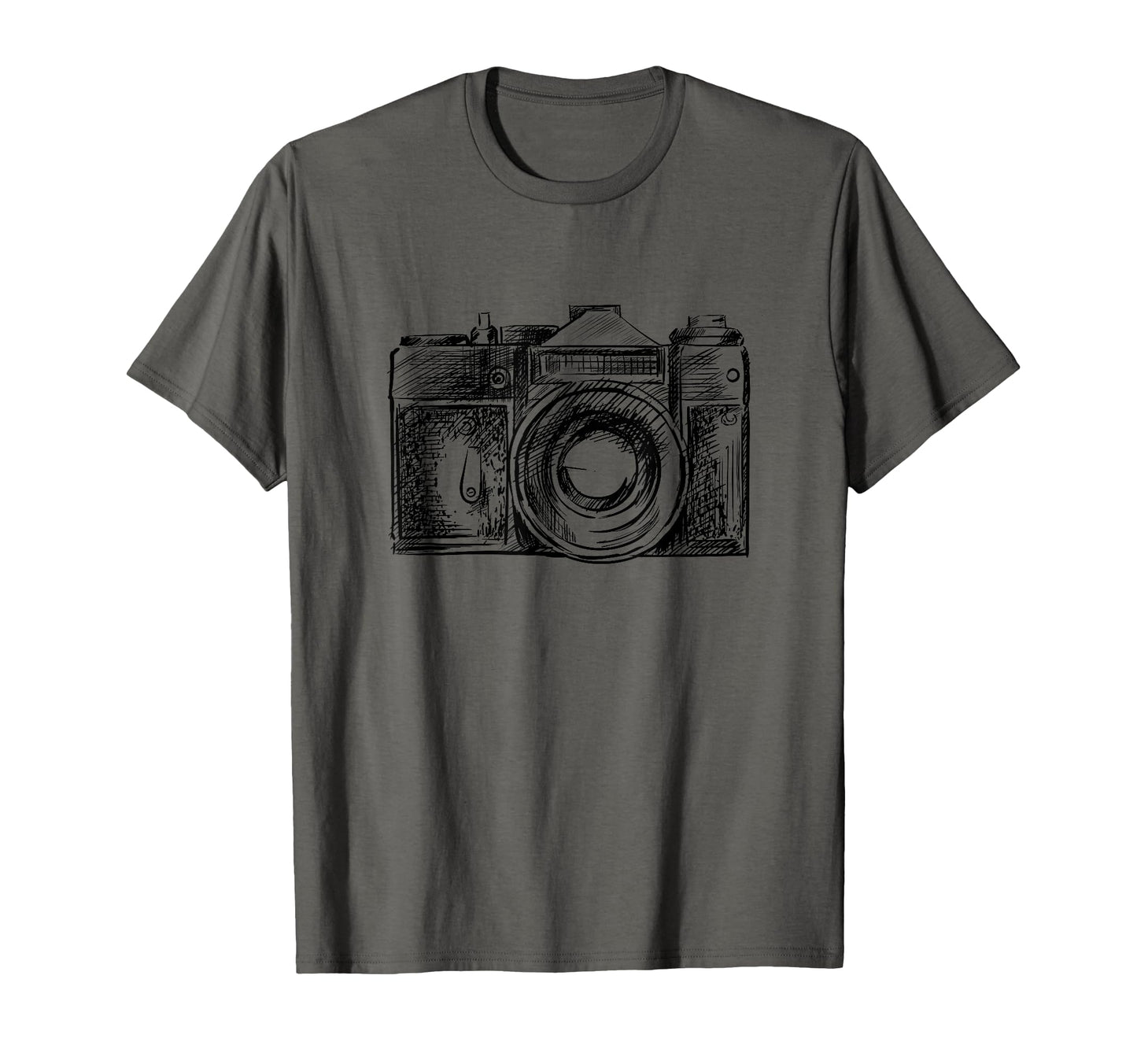 Photography Lovers Camera Sketch T-Shirt - Casual Everyday Wear Unisex - T-Shirt, Sweatshirt, Hoodie