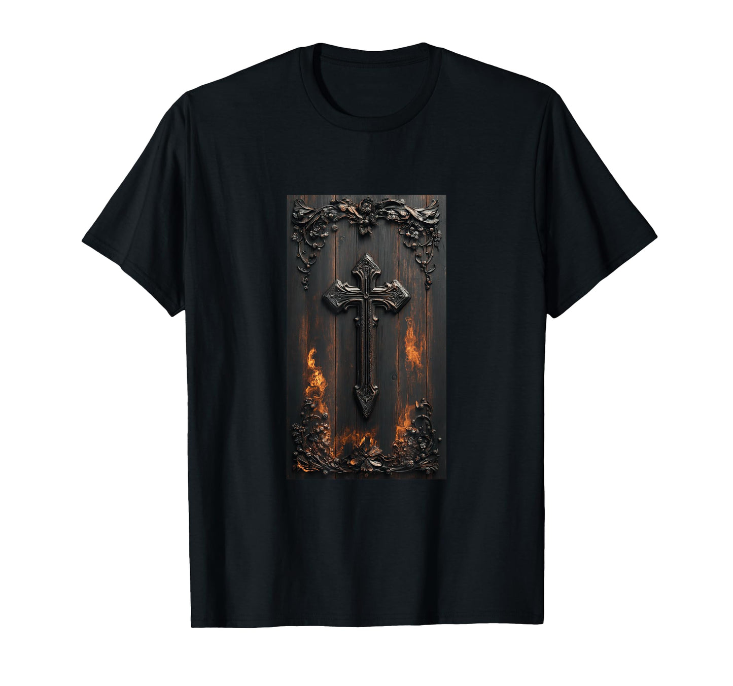 Gothic Cross Grunge Aesthetic Y2K T-Shirt - Streetwear Style for Adults - T-Shirt, Sweatshirt, Hoodie