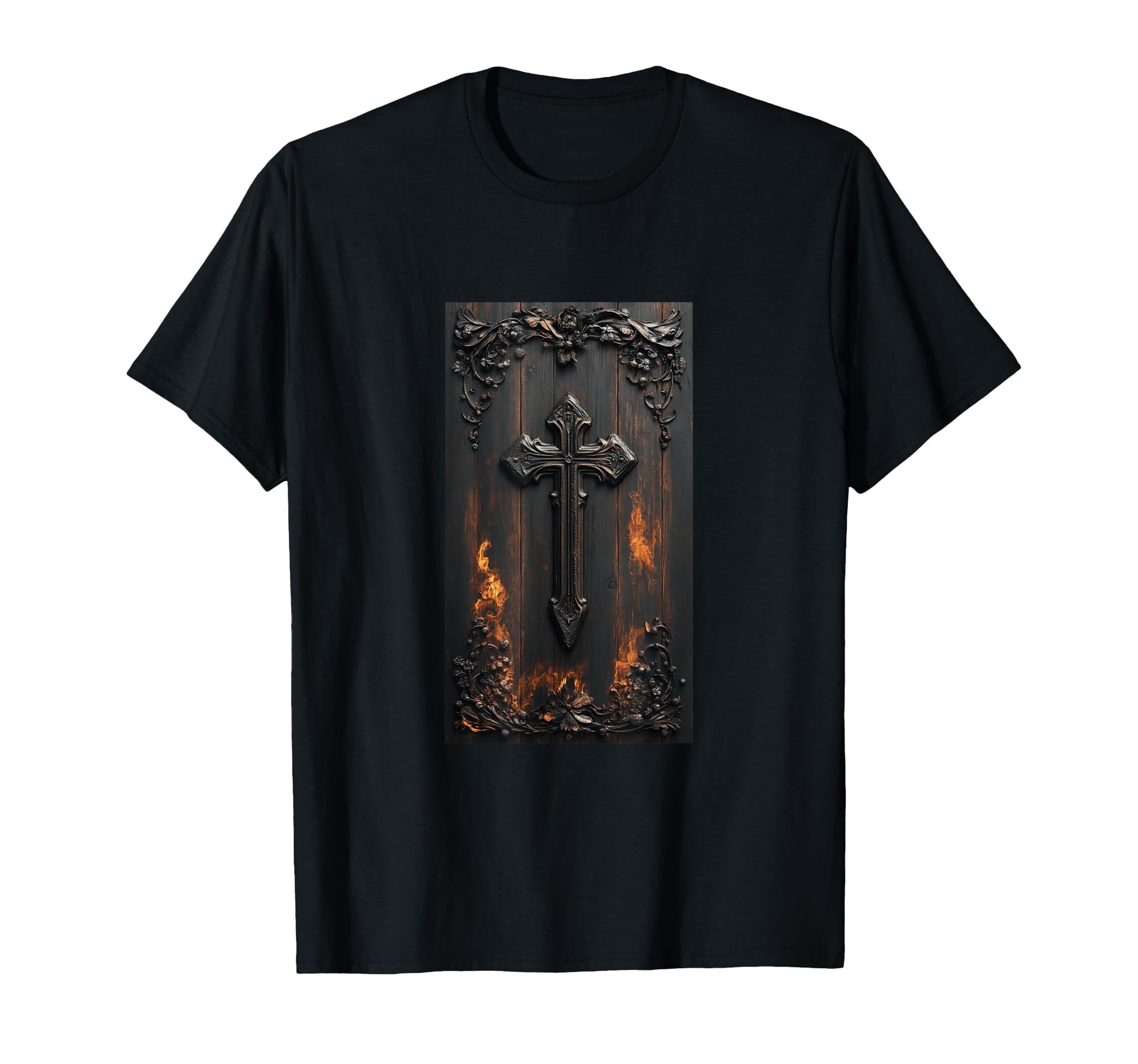 Gothic Cross Grunge Aesthetic Y2K T-Shirt - Streetwear Style for Adults - T-Shirt, Sweatshirt, Hoodie