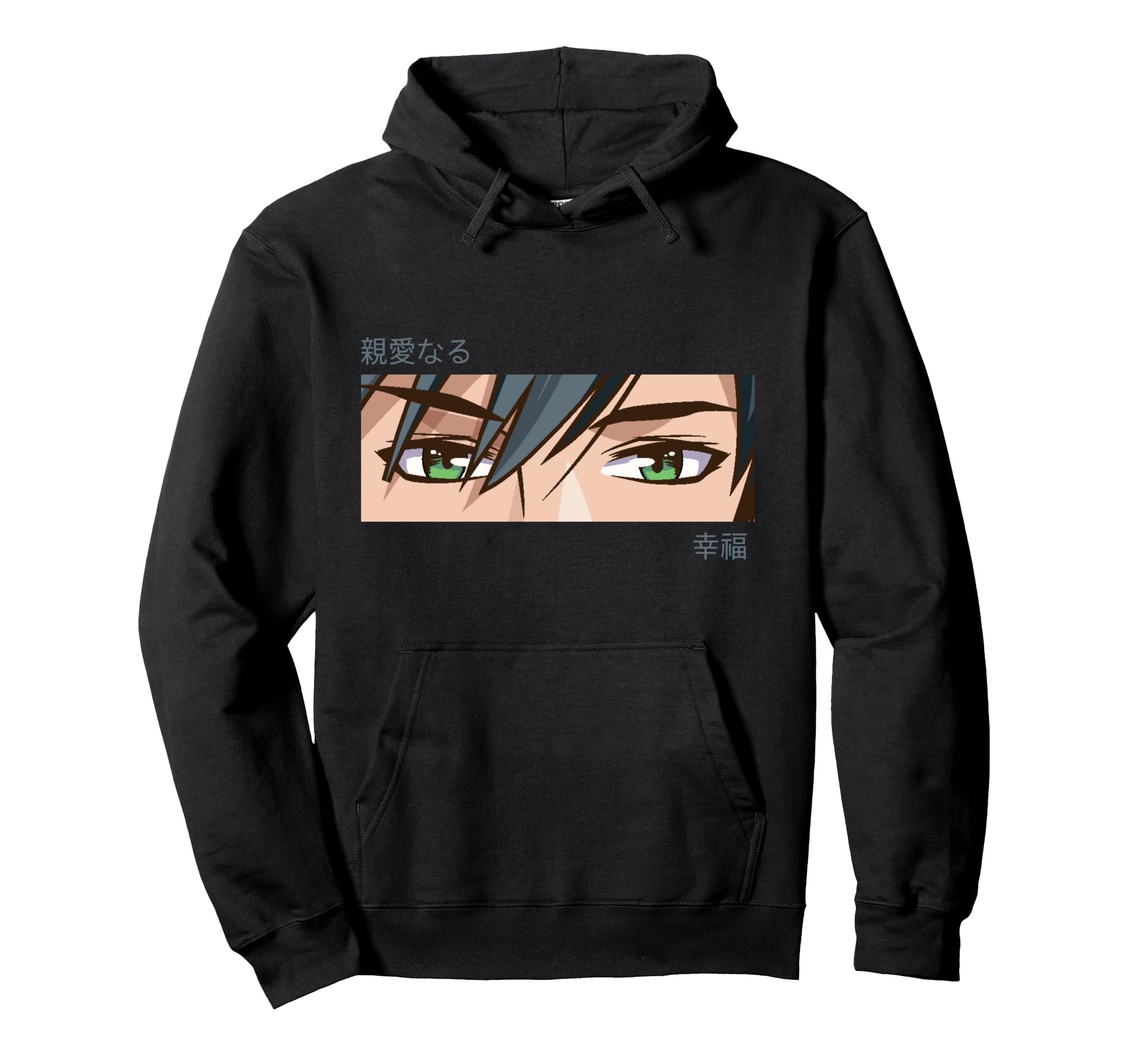 Anime Eyes Japan Culture Art Japanese Hoodie - Minimalist Print Unisex - T-Shirt, Sweatshirt, Hoodie