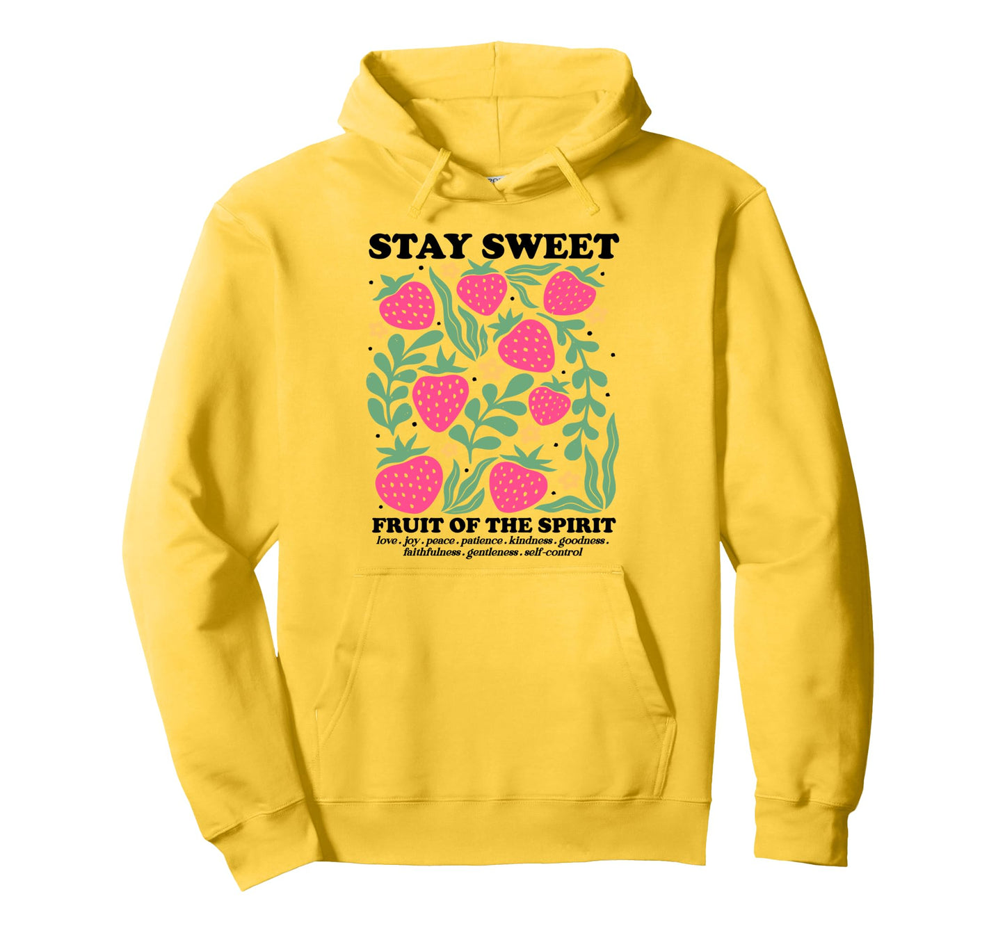 Boho Christian Strawberry Bible Verse Hoodie - Fun Novelty Design Unisex - T-Shirt, Sweatshirt, Hoodie