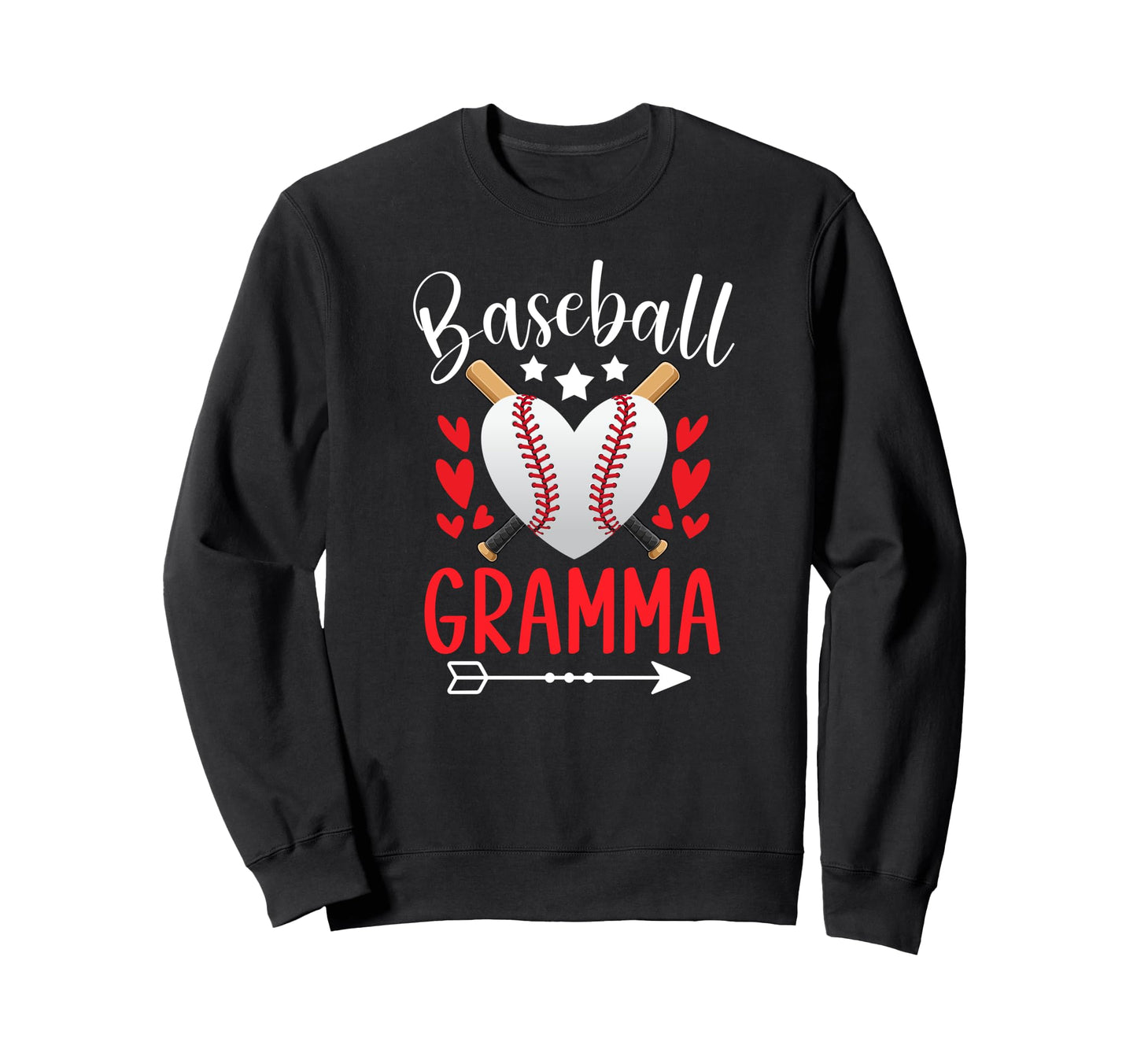 Baseball Gramma Grandma Gramma Sweatshirt - Graphic Print Men Women - T-Shirt, Sweatshirt, Hoodie