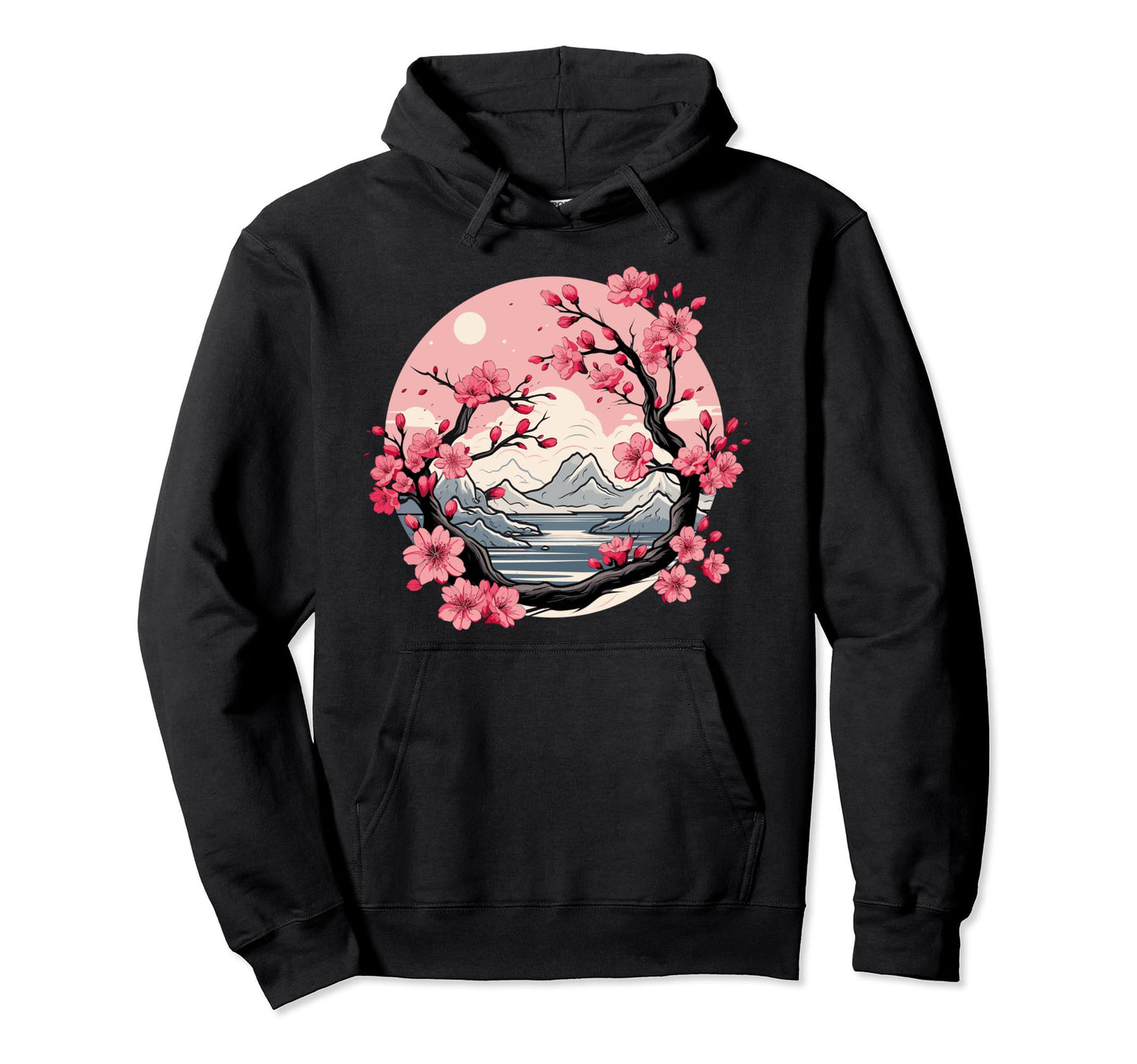 Japanese Aesthetic Vaporwave Cherry Hoodie - Aesthetic Graphic Men Women - T-Shirt, Sweatshirt, Hoodie