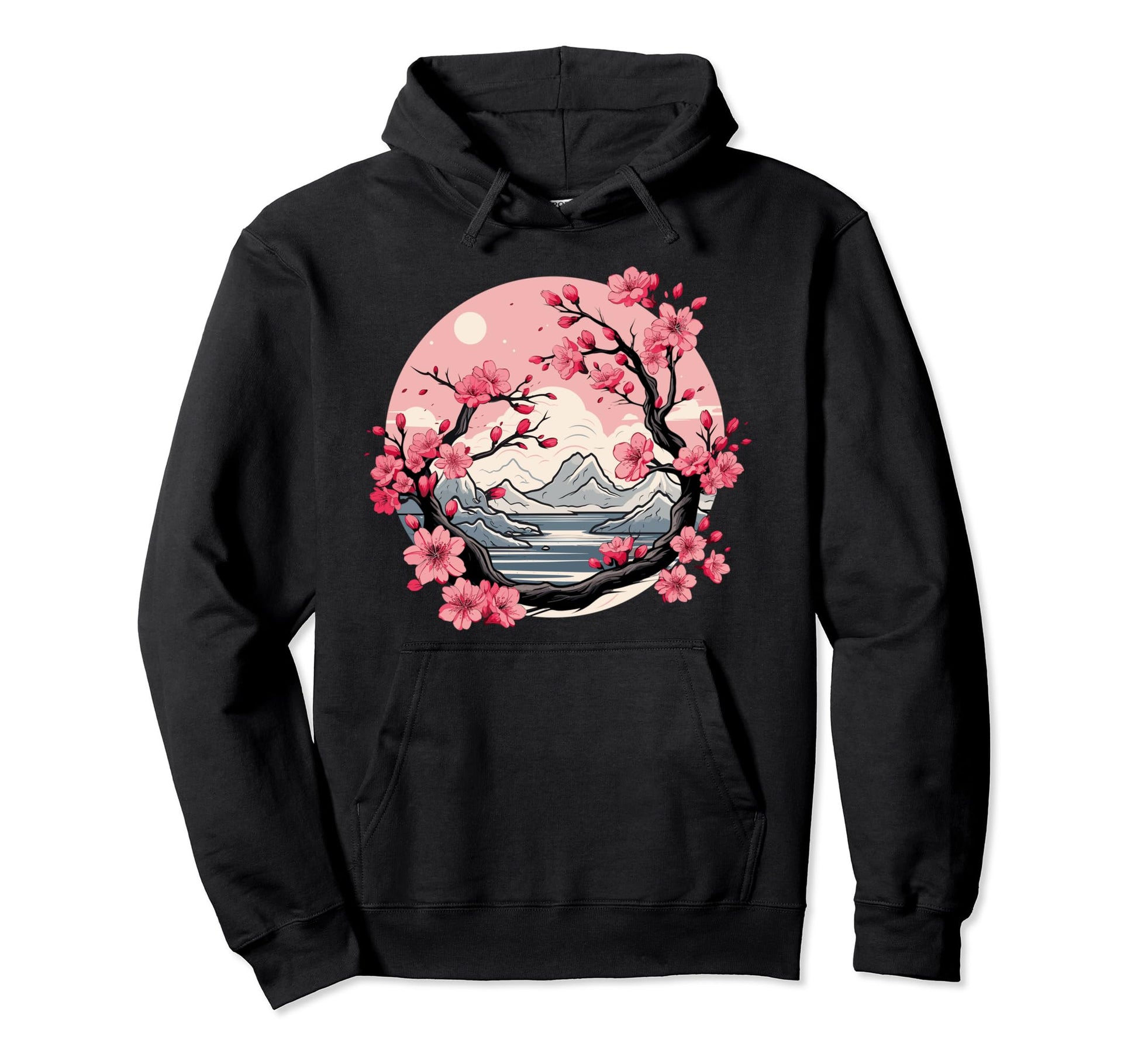 Japanese Aesthetic Vaporwave Cherry Hoodie - Aesthetic Graphic Men Women - T-Shirt, Sweatshirt, Hoodie