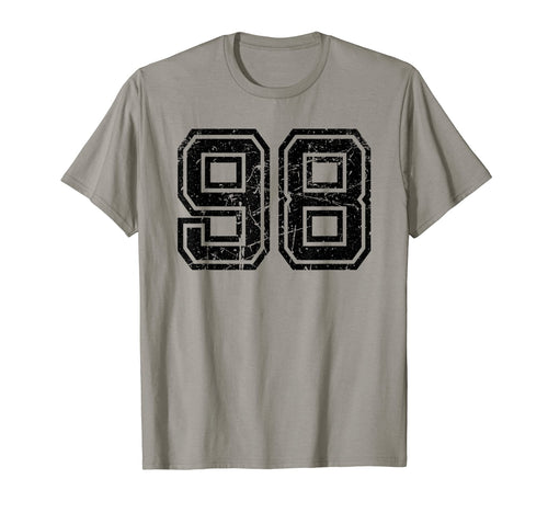 Number 98 Sports Jersey Varsity T-Shirt - Casual Everyday Wear Unisex - T-Shirt, Sweatshirt, Hoodie