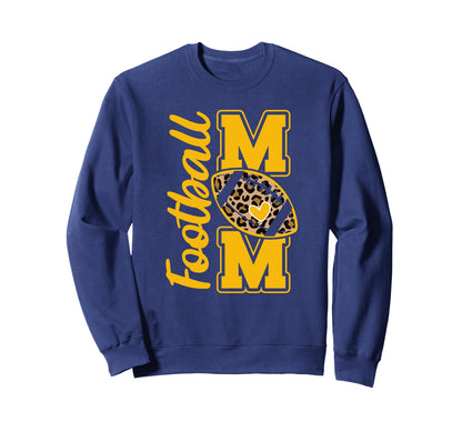 Leopard Navy Blue And Yellow Sweatshirt - Aesthetic Graphic for Adults - T-Shirt, Sweatshirt, Hoodie