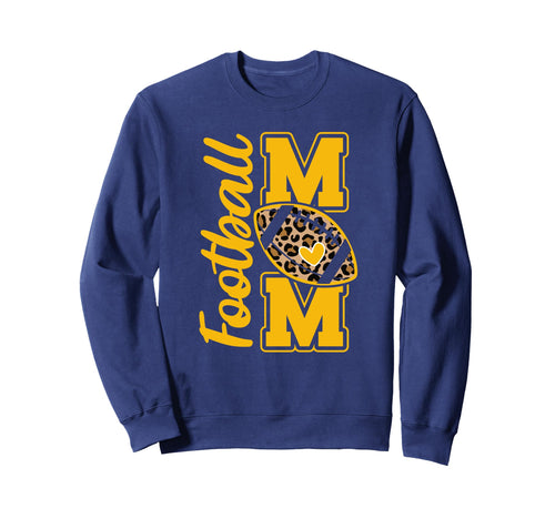 Leopard Navy Blue And Yellow Sweatshirt - Aesthetic Graphic for Adults - T-Shirt, Sweatshirt, Hoodie