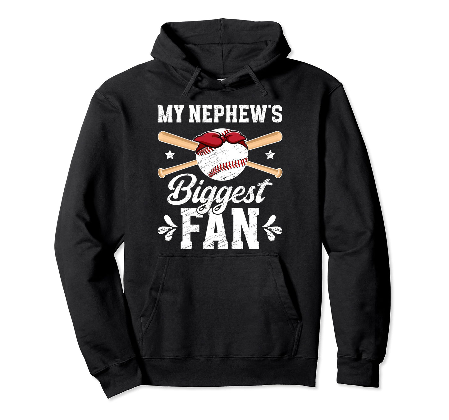Biggest Fan Baseball Aunt Baseball Hoodie - Custom Art Print Men Women - T-Shirt, Sweatshirt, Hoodie