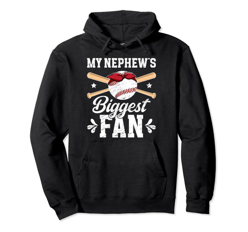 Biggest Fan Baseball Aunt Baseball Hoodie - Custom Art Print Men Women - T-Shirt, Sweatshirt, Hoodie