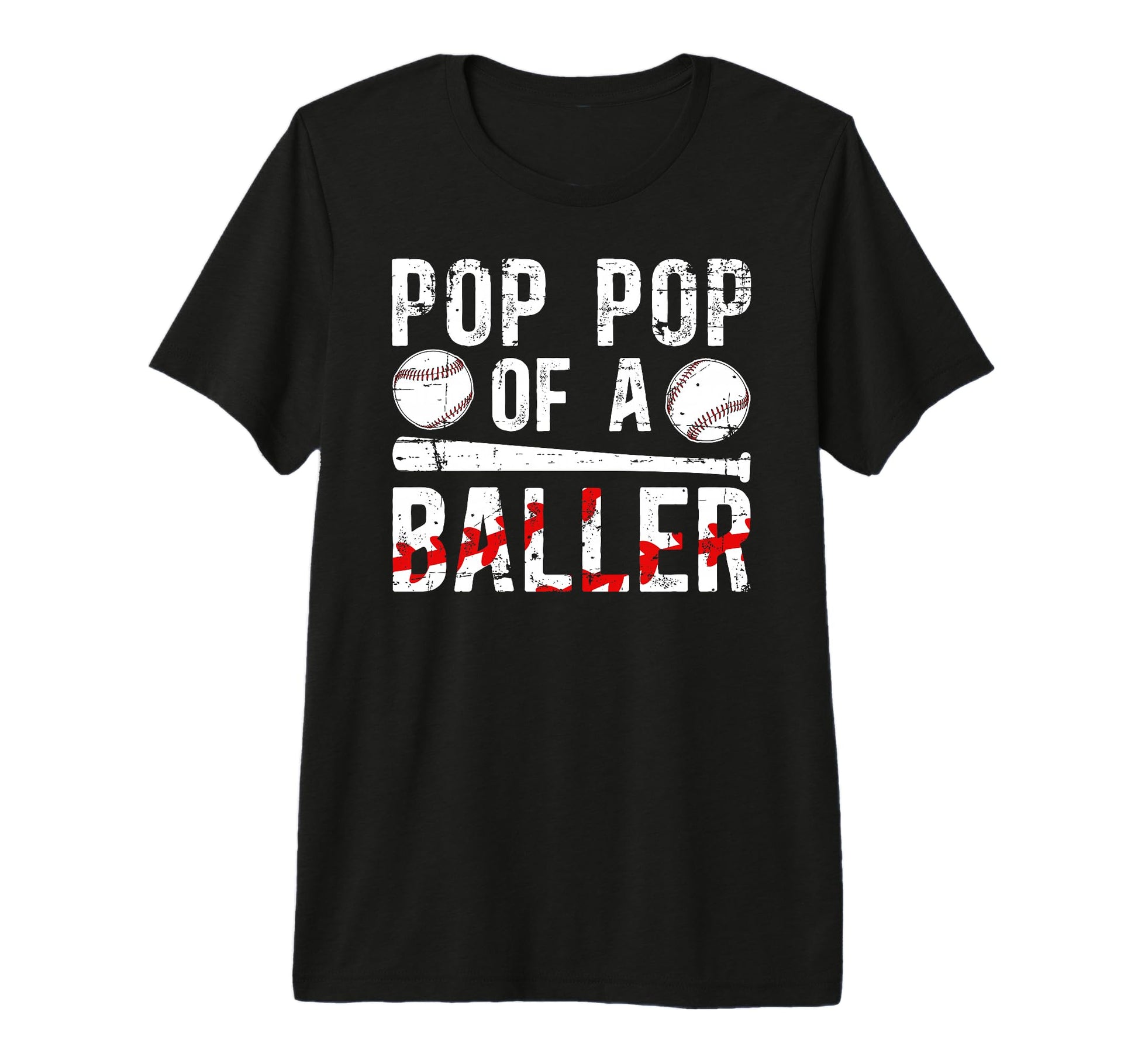 Mens Pop Pop Baller Baseball Pop Pop T-Shirt - Unique Graphic Unisex - T-Shirt, Sweatshirt, Hoodie