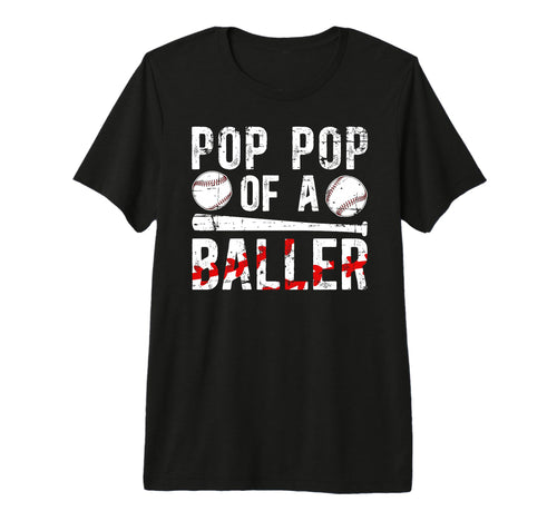Mens Pop Pop Baller Baseball Pop Pop T-Shirt - Unique Graphic Unisex - T-Shirt, Sweatshirt, Hoodie