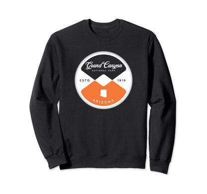 Grand Canyon National Park Circle Sweatshirt - Custom Art Print for Adults - T-Shirt, Sweatshirt, Hoodie