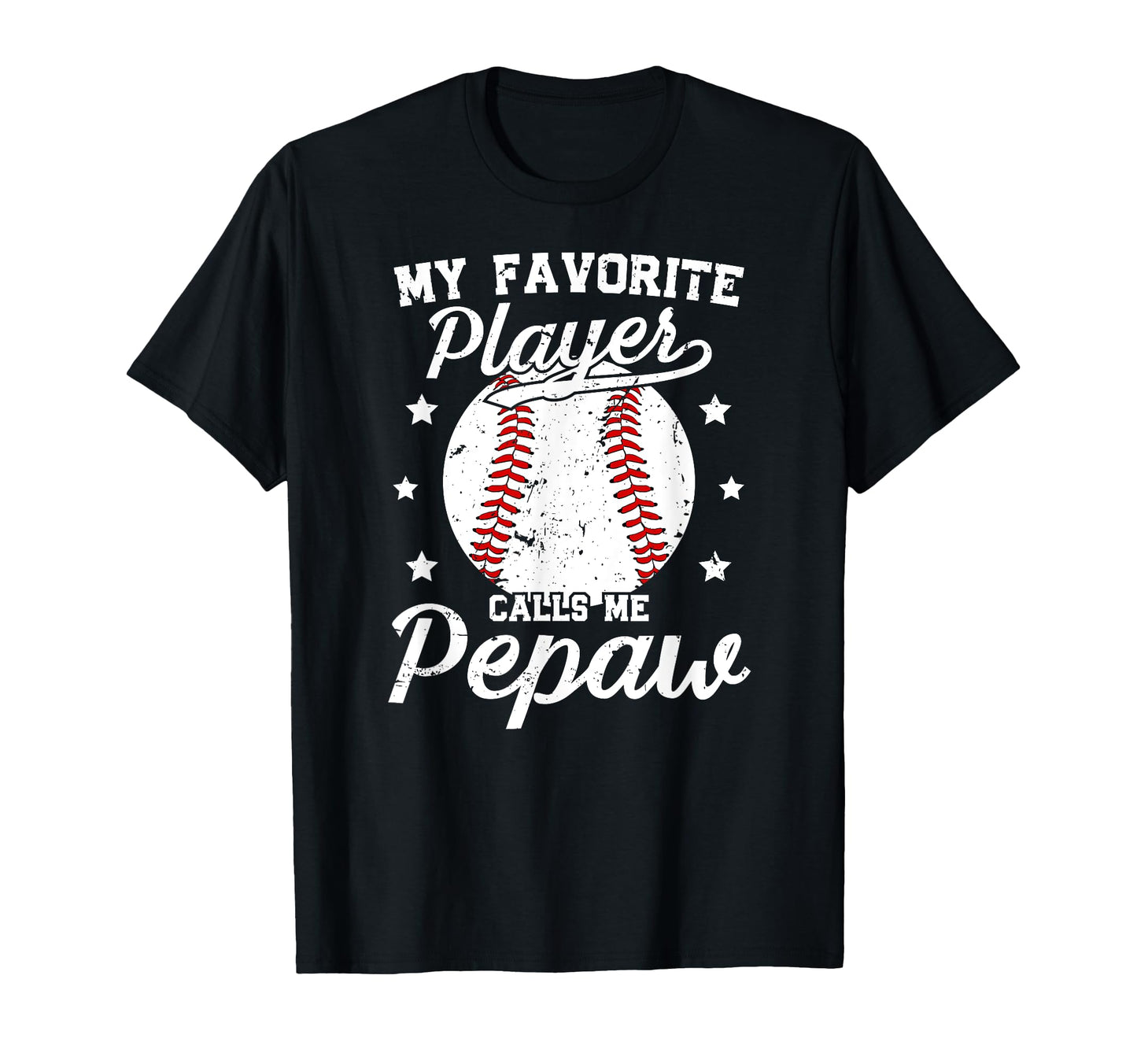 My Favorite Baseball Player Pepaw T-Shirt - Trendy Graphic for Adults - T-Shirt, Sweatshirt, Hoodie