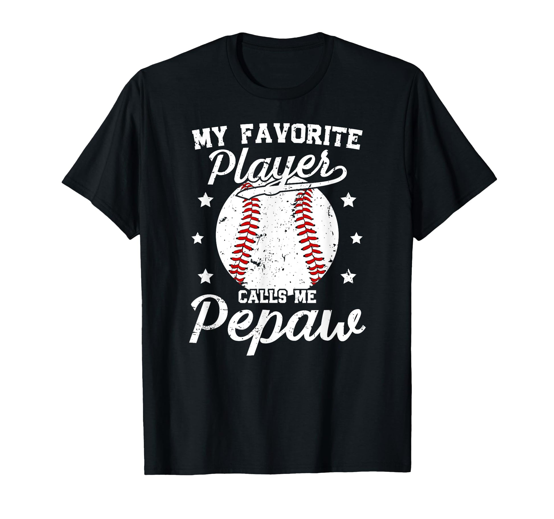 My Favorite Baseball Player Pepaw T-Shirt - Trendy Graphic for Adults - T-Shirt, Sweatshirt, Hoodie