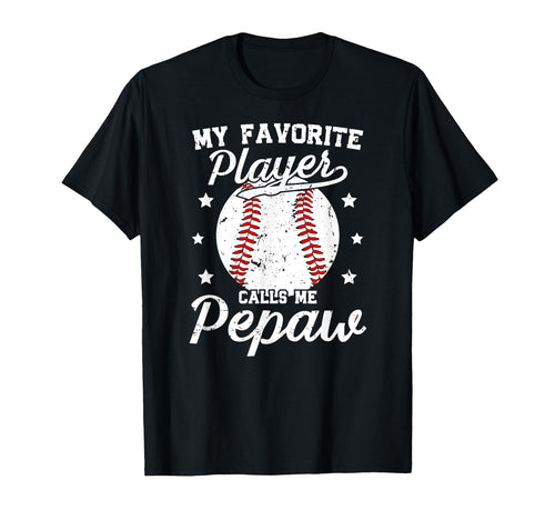 My Favorite Baseball Player Pepaw T-Shirt - Trendy Graphic for Adults - T-Shirt, Sweatshirt, Hoodie
