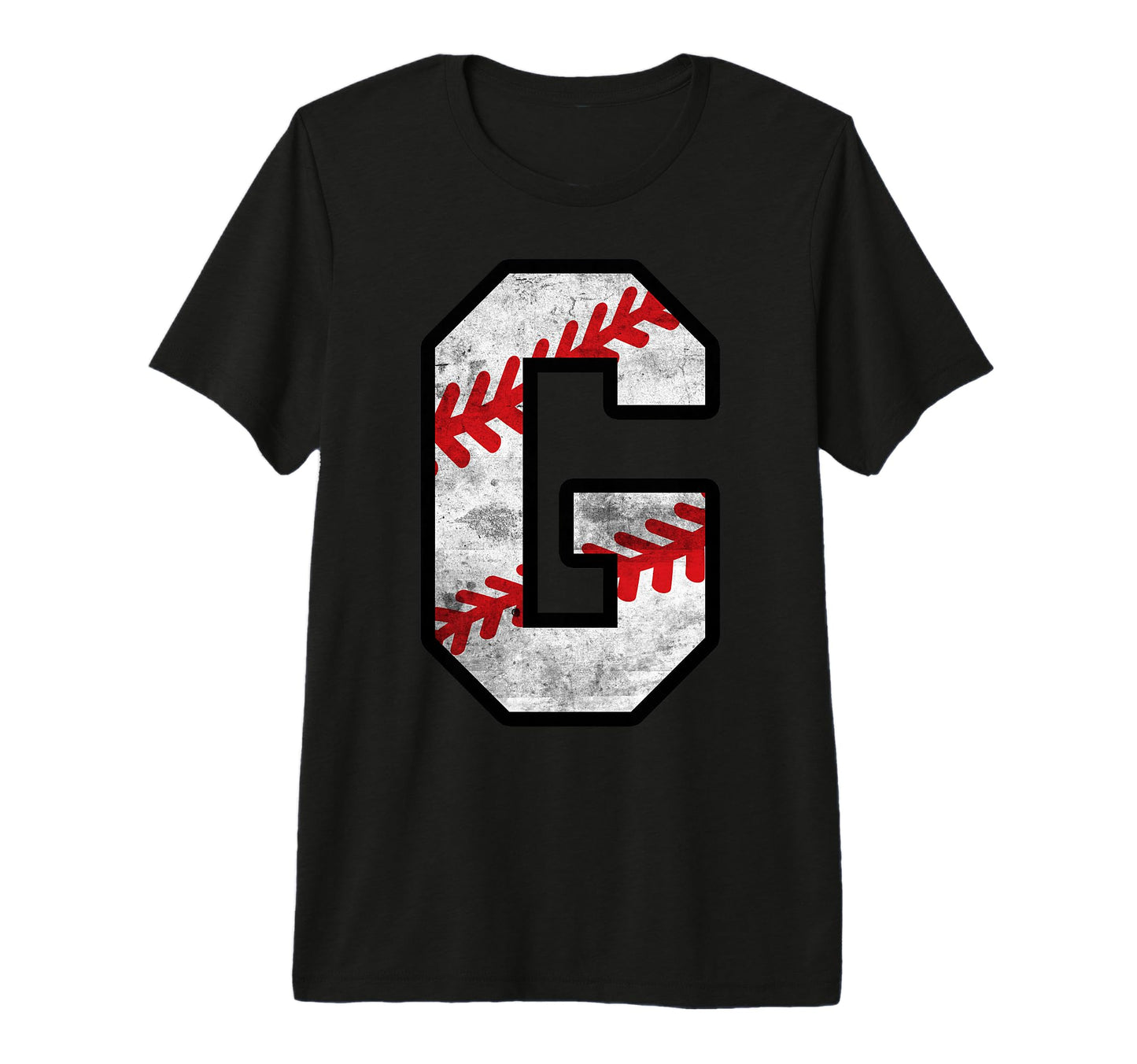 Distressed Baseball Letter G Tri Blend T-Shirt - Unique Graphic for Adults - T-Shirt, Sweatshirt, Hoodie